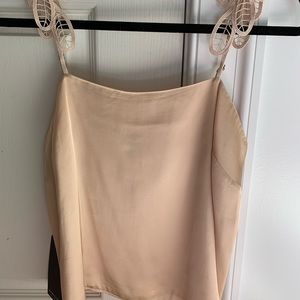 Marciano Beige Satin Cami/ Tank